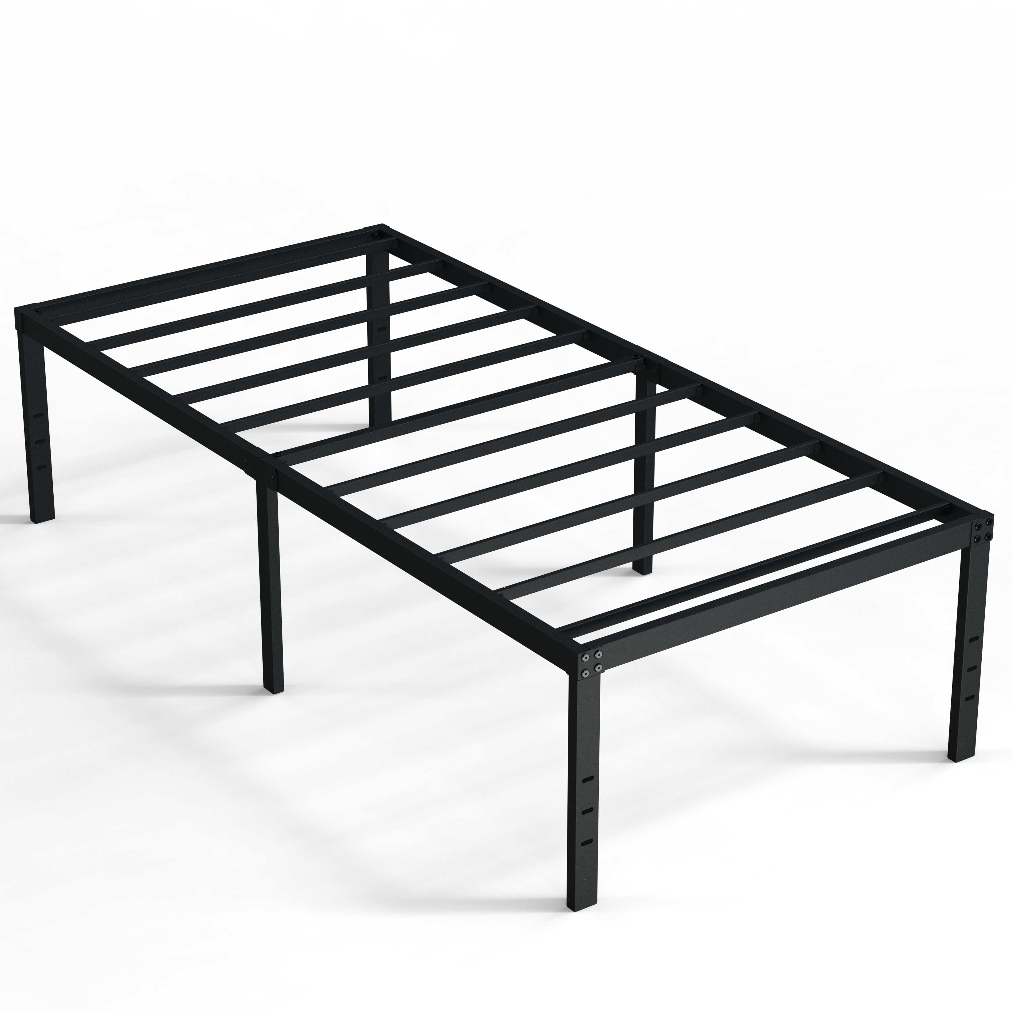 Maenizi Bed Frames No Box Spring Needed, 20 inch Heavy Duty Metal Bed Frame Support Up to 2500 lbs, Easy Assembly, Noise Free, Black