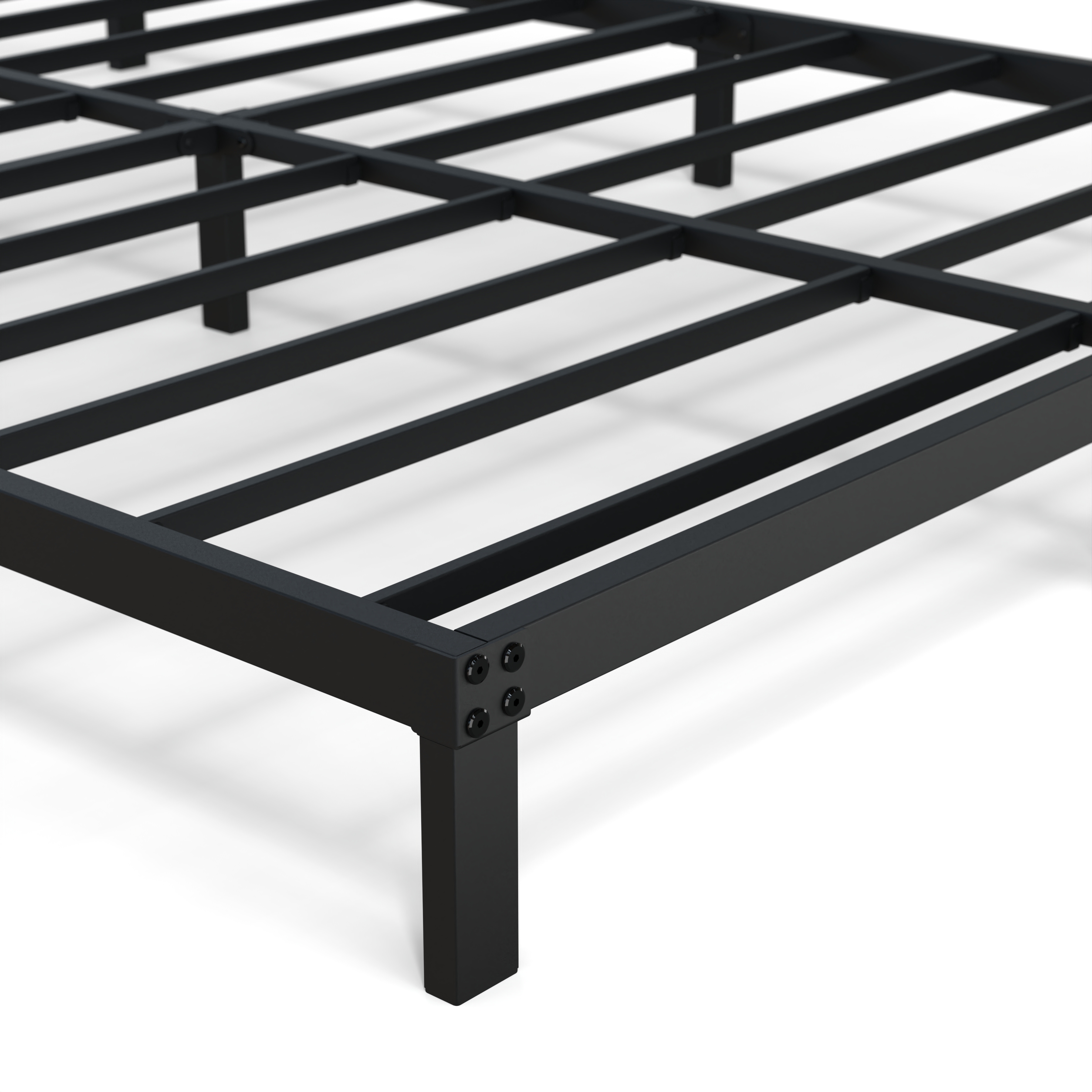Maenizi 6 inch Low Profile Bed Frames Heavy Duty Metal Twin Platform Bed Frame, Noise Free, Easy Assembly, Black