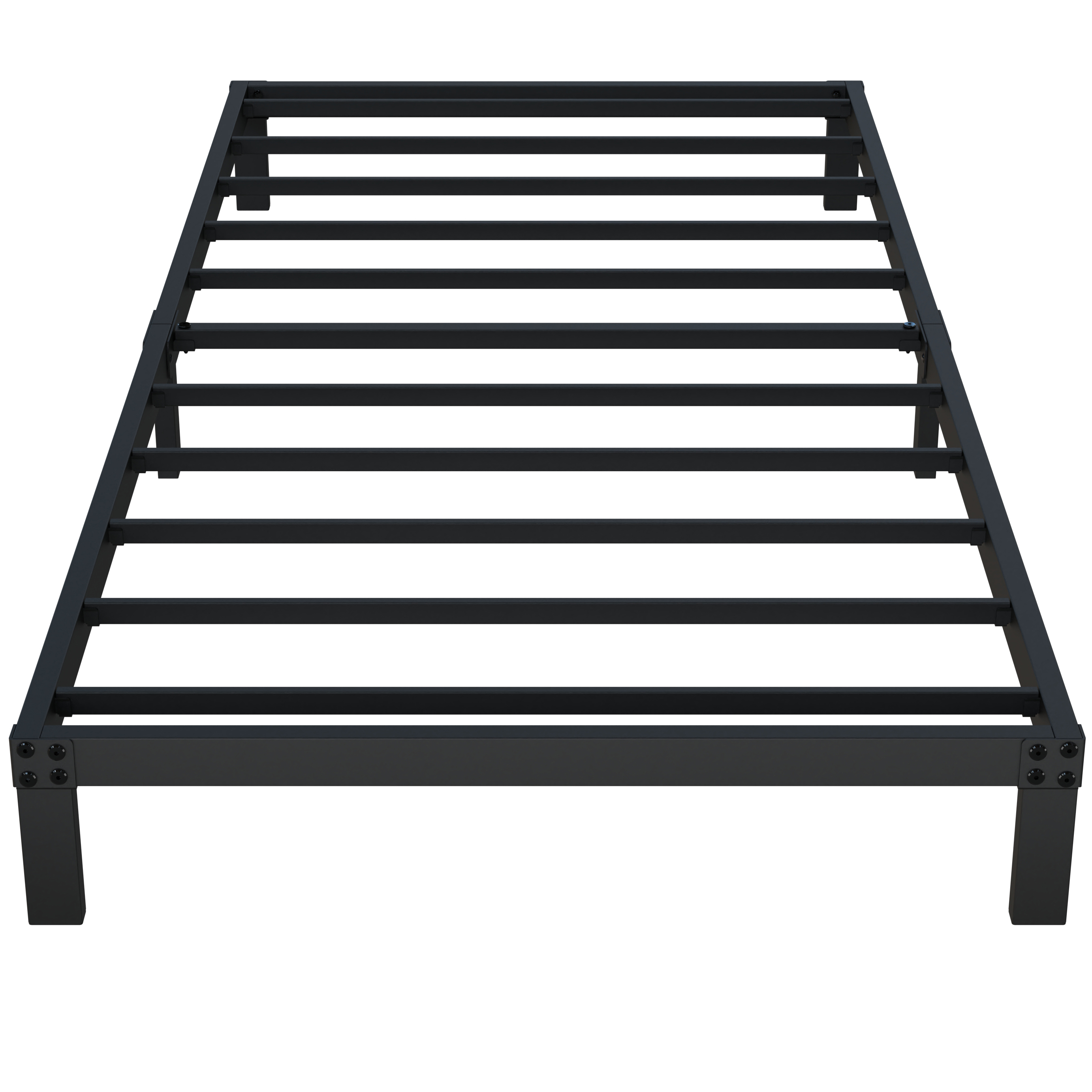 Maenizi 6 inch Low Profile Bed Frames Heavy Duty Metal Twin Platform Bed Frame, Noise Free, Easy Assembly, Black