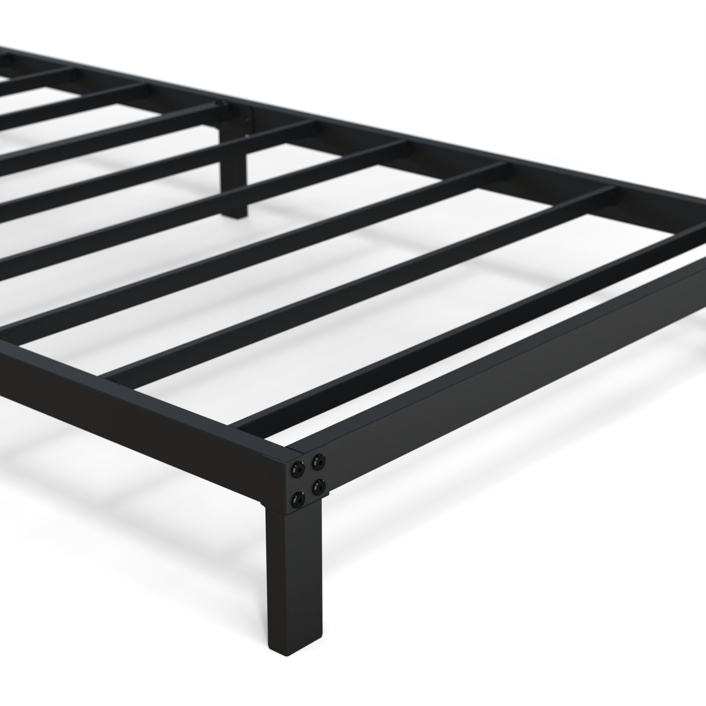 Maenizi 6 inch Low Profile Bed Frames Heavy Duty Metal Twin Platform Bed Frame, Noise Free, Easy Assembly, Black