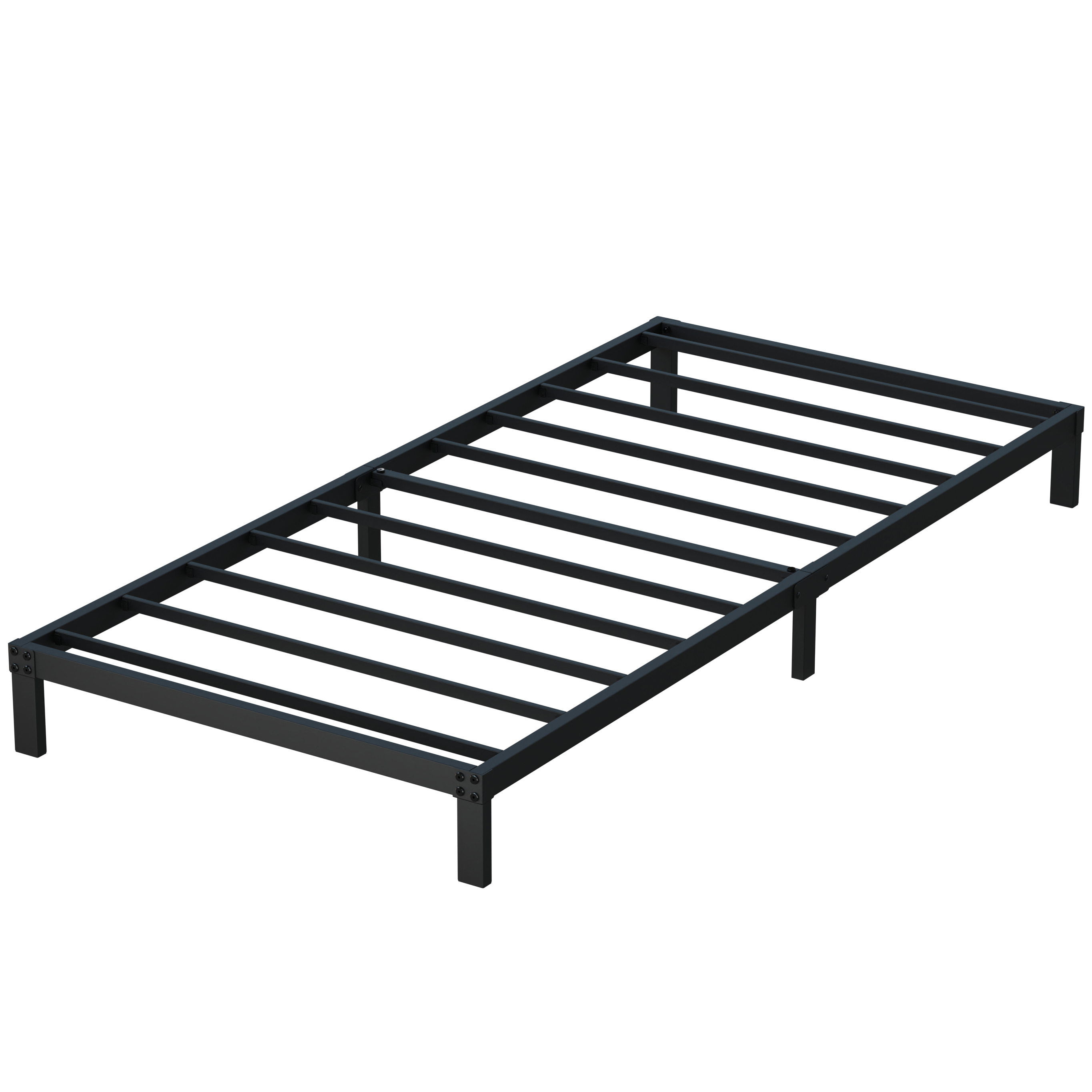 Maenizi 6 inch Low Profile Bed Frames Heavy Duty Metal Twin Platform Bed Frame, Noise Free, Easy Assembly, Black