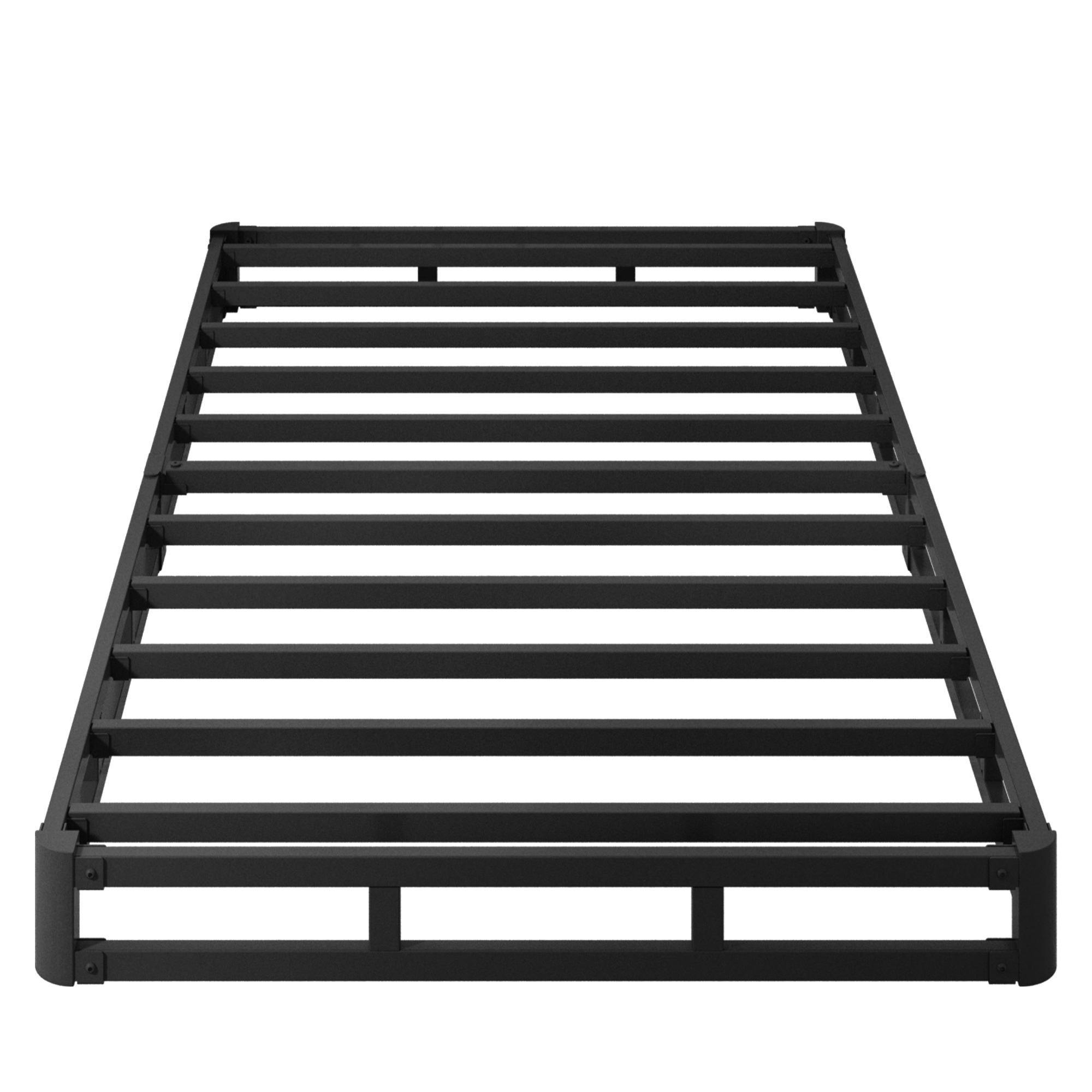 Maenizi 5 inch Low Profile Box Spring, Heavy Duty Metal with Fabric Cover, Easy Assembly, Noise Free, Black