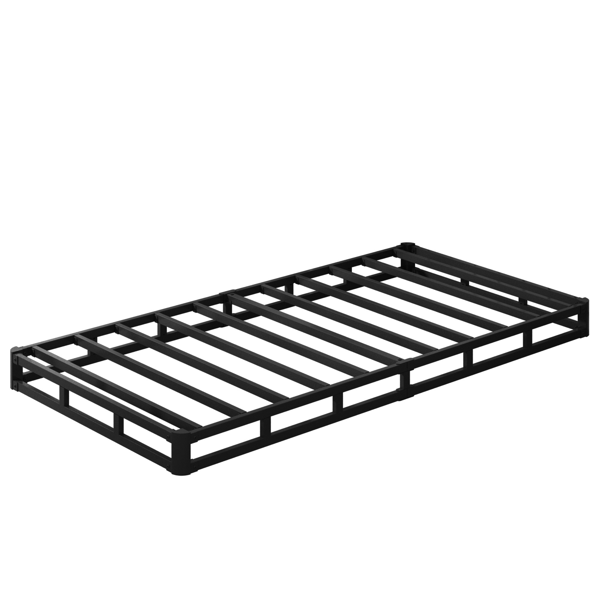 Maenizi 5 inch Low Profile Box Spring, Heavy Duty Metal with Fabric Cover, Easy Assembly, Noise Free, Black