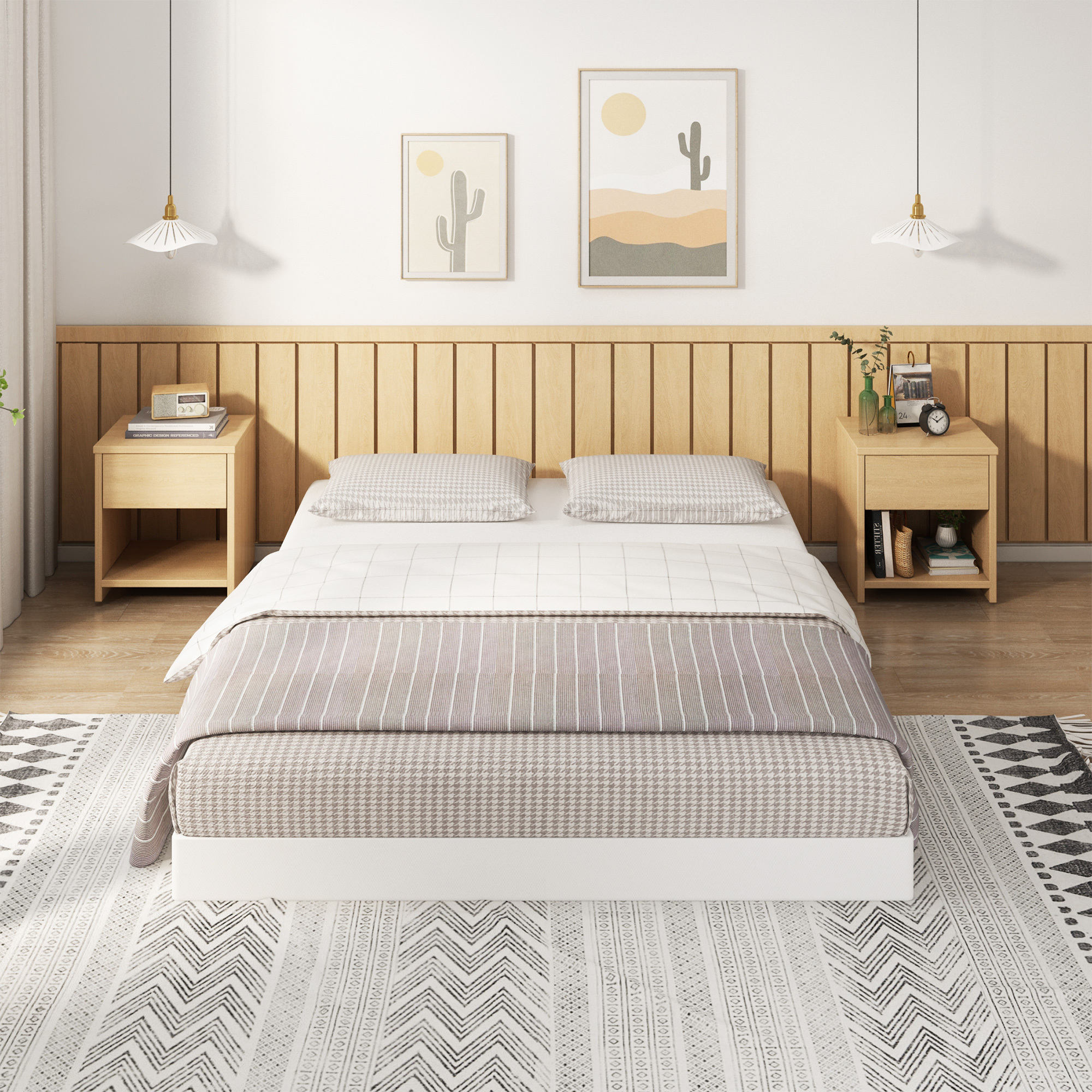 Maenizi 5 inch Low Profile Box Spring, Heavy Duty Metal with Fabric Cover, Easy Assembly, Noise Free, Black
