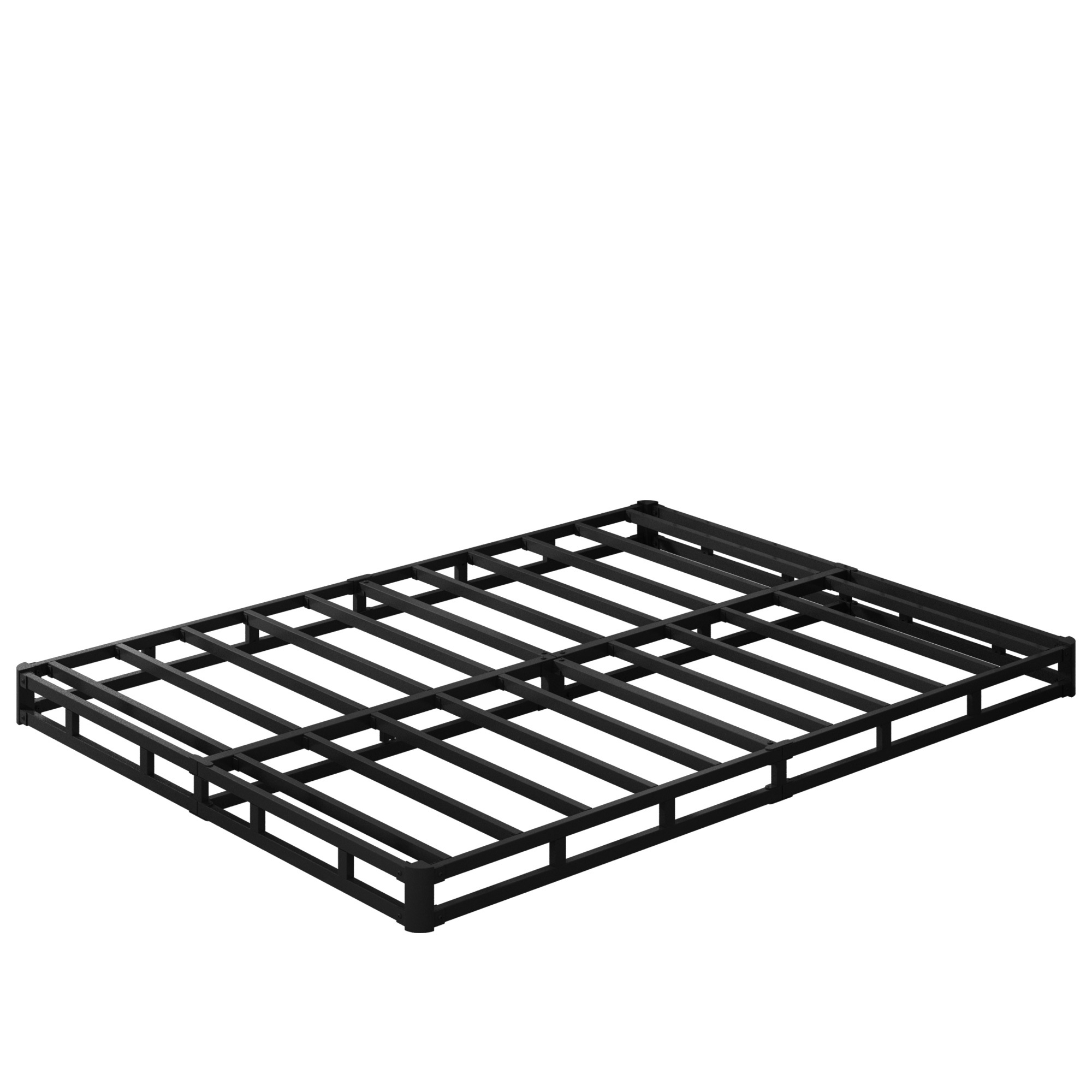 Maenizi 5 inch Low Profile Box Spring, Heavy Duty Metal with Fabric Cover, Easy Assembly, Noise Free, Black