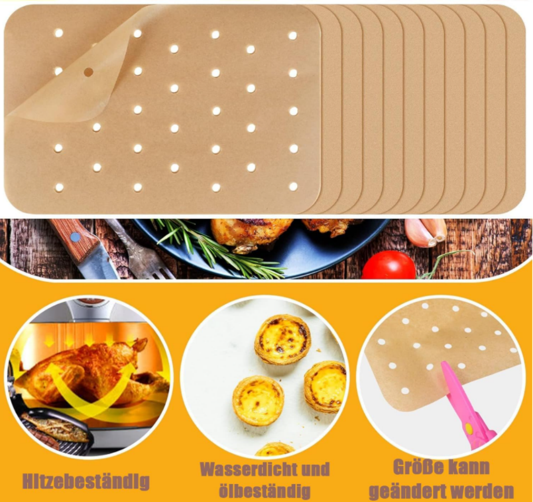Non-stick Baking Paper ,Pack of 200 Airfryer Baking Paper 20 cm , Hot Air Fryer Baking Paper, Perforated Air Fryer Baking Paper, Airfryer Paper for Hot Air Fryer, Oven and Microwave,MY SHOP,Non-stick Baking Paper ,Pack of 200 Airfryer Baking Paper 20 cm , Hot Air Fryer Baking Paper, Perforated Air Fryer Baking Paper, Airfryer Paper for Hot Air Fryer, Oven and Microwave