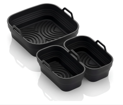 Silicone Mould Hot Air Fryer 3 Silicone Moulds for Airfryer Chambers Air Fryer Accessories Silicone Baking Mould Rectangular BPA Free Casserole Dish for Ninja Philips Cosori Tefal Silicone Inserts,MY SHOP,Silicone Mould Hot Air Fryer 3 Silicone Moulds for Airfryer Chambers Air Fryer Accessories Silicone Baking Mould Rectangular BPA Free Casserole Dish for Ninja Philips Cosori Tefal Silicone Inserts