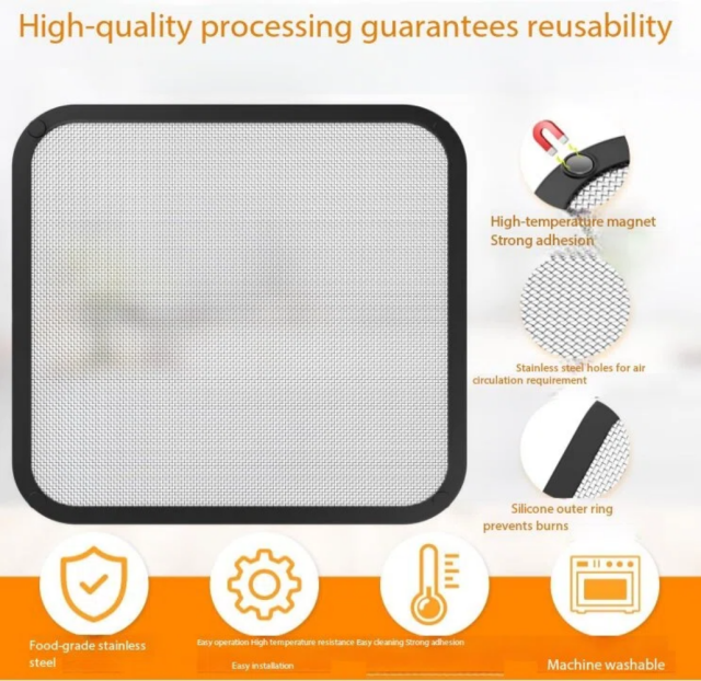 Splash Guard Hot Air Fryer Airfryer Accessories for Cosori TurboBlaze 5.5L 6.0L 6.2L, Philips Airfryer Accessories HD9285/90 XXL 7.2L and HD9270/90 XL 6.2L, 22 x 21 x 0.5 cm,MY SHOP,Splash Guard Hot Air Fryer Airfryer Accessories for Cosori TurboBlaze 5.5L 6.0L 6.2L, Philips Airfryer Accessories HD9285/90 XXL 7.2L and HD9270/90 XL 6.2L, 22 x 21 x 0.5 cm