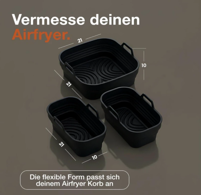 Silicone Mould Hot Air Fryer 3 Silicone Moulds for Airfryer Chambers Air Fryer Accessories Silicone Baking Mould Rectangular BPA Free Casserole Dish for Ninja Philips Cosori Tefal Silicone Inserts,MY SHOP,Silicone Mould Hot Air Fryer 3 Silicone Moulds for Airfryer Chambers Air Fryer Accessories Silicone Baking Mould Rectangular BPA Free Casserole Dish for Ninja Philips Cosori Tefal Silicone Inserts