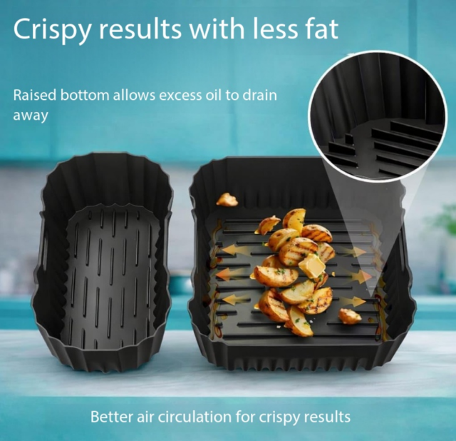 Air Fryer Accessory Sets Compatible with Tefal EY9018 - Heat-Resistant Silicone & Stainless Steel Accessories for Baking, Grilling & Roasting,MY SHOP,Air Fryer Accessory Sets Compatible with Tefal EY9018 - Heat-Resistant Silicone & Stainless Steel Accessories for Baking, Grilling & Roasting