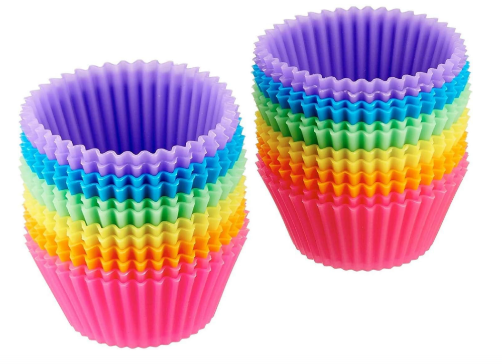 Silicone Cake Molds  24 Pcs Reusable Silicone Cupcake Moulds Muffin Moulds,MY SHOP,Silicone Cake Molds  24 Pcs Reusable Silicone Cupcake Moulds Muffin Moulds