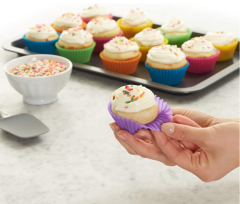 Silicone Cake Molds  24 Pcs Reusable Silicone Cupcake Moulds Muffin Moulds,MY SHOP,Silicone Cake Molds  24 Pcs Reusable Silicone Cupcake Moulds Muffin Moulds
