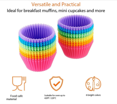 Silicone Cake Molds  24 Pcs Reusable Silicone Cupcake Moulds Muffin Moulds,MY SHOP,Silicone Cake Molds  24 Pcs Reusable Silicone Cupcake Moulds Muffin Moulds