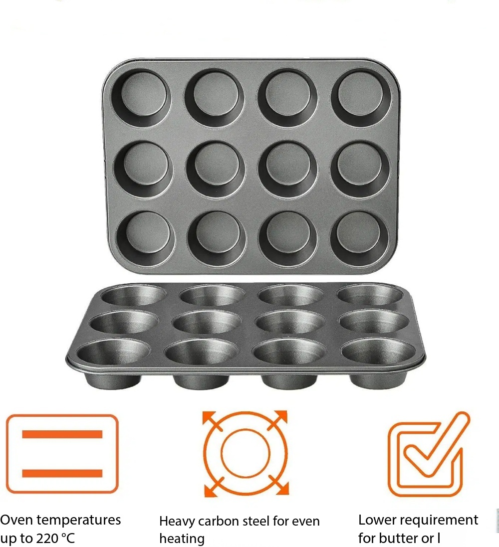 Hot Air Fryer Accessories ,Non-Stick Baking Set, Cavity Gourmet Muffin Mould,MY SHOP,Hot Air Fryer Accessories ,Non-Stick Baking Set, Cavity Gourmet Muffin Mould
