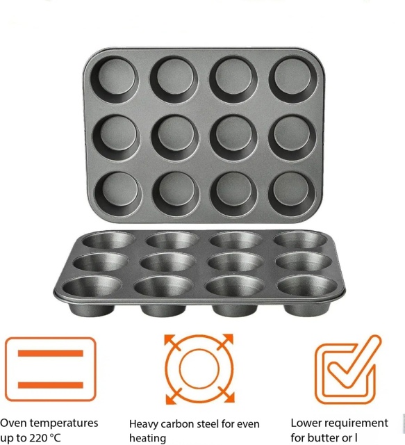 Hot Air Fryer Accessories ,Non-Stick Baking Set, Cavity Gourmet Muffin Mould,MY SHOP,Hot Air Fryer Accessories ,Non-Stick Baking Set, Cavity Gourmet Muffin Mould