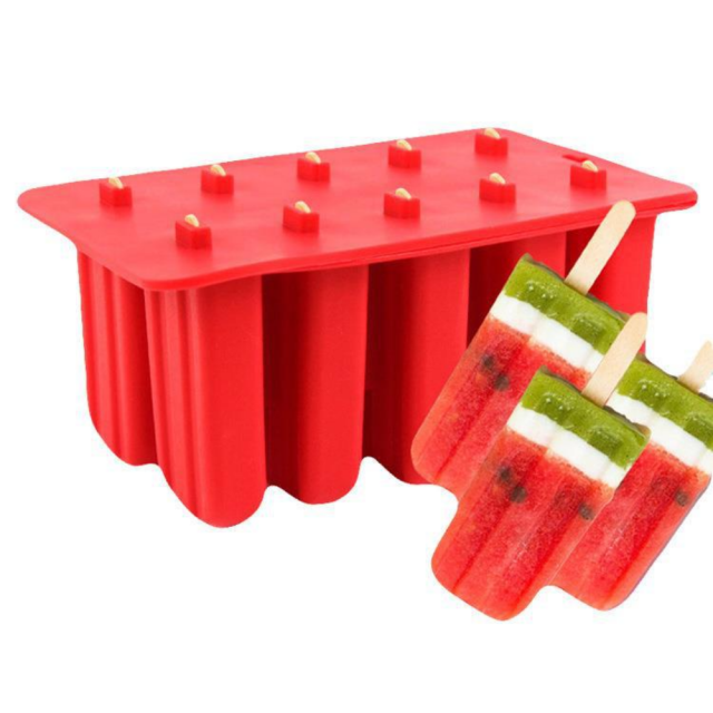 Ice Cream Tools, Silicone Ice Lolly Moulds, 10 Cavities Ice Lolly Moulds, Non-Stick DIY Fun Ice Mould, Ice Lolly Moulds with Reusable Ice Cream Holder, Water Ice Lolly for Children and Adults, BPA-Free,MY SHOP,Ice Cream Tools, Silicone Ice Lolly Moulds, 10 Cavities Ice Lolly Moulds, Non-Stick DIY Fun Ice Mould, Ice Lolly Moulds with Reusable Ice Cream Holder, Water Ice Lolly for Children and Adults, BPA-Free