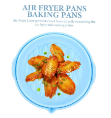 Foldable Silicone Mould for Hot Air Fryer, Reusable Airfryer Accessories, Air Fryer Silicone Round Insert for Hot Air Fryer Microwave Oven for Baking Pizza Bread and Barbecue Dishwasher Safe,MY SHOP,Foldable Silicone Mould for Hot Air Fryer, Reusable Airfryer Accessories, Air Fryer Silicone Round Insert for Hot Air Fryer Microwave Oven for Baking Pizza Bread and Barbecue Dishwasher Safe