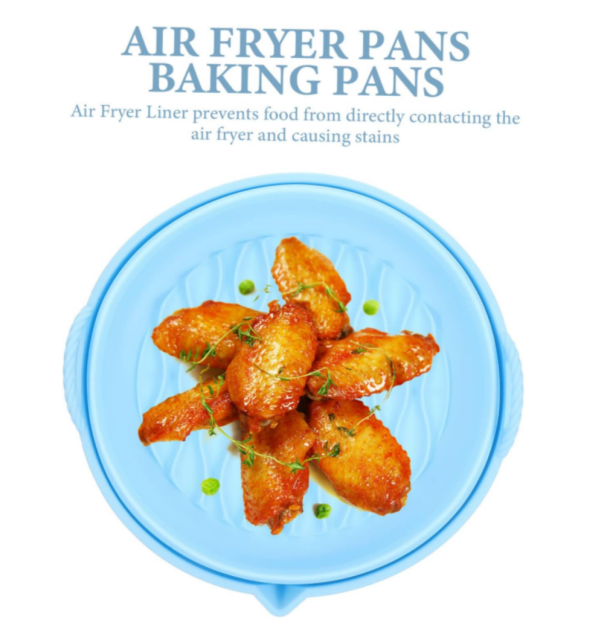 Foldable Silicone Mould for Hot Air Fryer, Reusable Airfryer Accessories, Air Fryer Silicone Round Insert for Hot Air Fryer Microwave Oven for Baking Pizza Bread and Barbecue Dishwasher Safe,MY SHOP,Foldable Silicone Mould for Hot Air Fryer, Reusable Airfryer Accessories, Air Fryer Silicone Round Insert for Hot Air Fryer Microwave Oven for Baking Pizza Bread and Barbecue Dishwasher Safe