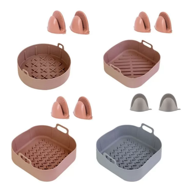 Square Silicone Air Fryer Liners , Reusable Air Fryer Liners for 5.8QT~8QT, Compatible with Ninja AF141/AF181, COSORI, Non-Stick Silicone Basket Accessories,MY SHOP,Square Silicone Air Fryer Liners , Reusable Air Fryer Liners for 5.8QT~8QT, Compatible with Ninja AF141/AF181, COSORI, Non-Stick Silicone Basket Accessories