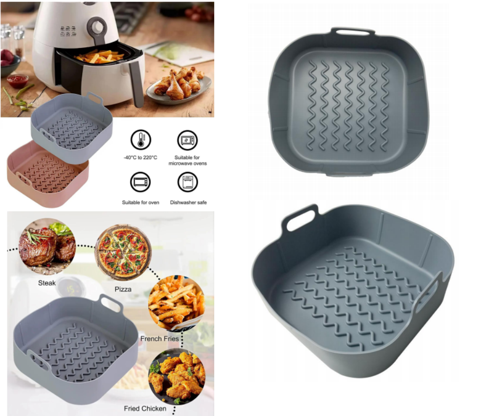 Square Silicone Air Fryer Liners , Reusable Air Fryer Liners for 5.8QT~8QT, Compatible with Ninja AF141/AF181, COSORI, Non-Stick Silicone Basket Accessories,MY SHOP,Square Silicone Air Fryer Liners , Reusable Air Fryer Liners for 5.8QT~8QT, Compatible with Ninja AF141/AF181, COSORI, Non-Stick Silicone Basket Accessories