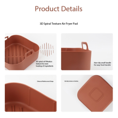 Associate Silicone Liners Square for Air Fryer, Non-stick Food-grade Reusable Basket Silicone Pot Baking Tray Airfryer Accessories, Reusable Air Fryer Liners for 7L～8L（7QT～8QT）,MY SHOP,Associate Silicone Liners Square for Air Fryer, Non-stick Food-grade Reusable Basket Silicone Pot Baking Tray Airfryer Accessories, Reusable Air Fryer Liners for 7L～8L（7QT～8QT）