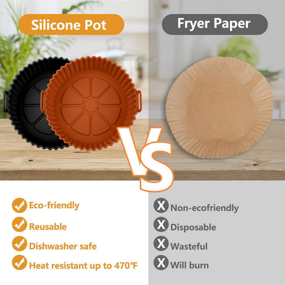 Silicone Air Fryer Liners Compatible with Ninja AF110EU/AF140EU、AF141、AF180 and Most 6QT～7.5QT Air Fryers, Reusable Non-Stick Accessories for Ovens & Microwaves,MY SHOP,Silicone Air Fryer Liners Compatible with Ninja AF110EU/AF140EU、AF141、AF180 and Most 6QT～7.5QT Air Fryers, Reusable Non-Stick Accessories for Ovens & Microwaves