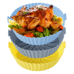 Air Fryer Silicone Pot Reusable Air Fryer Silicone Basket Heat Resistant BPA-Free Round Silicone Baking Pan Air Fryer Accessories Paper Liners Replacement for Oven Microwave fit 7.5L～8.5L,MY SHOP,Air Fryer Silicone Pot Reusable Air Fryer Silicone Basket Heat Resistant BPA-Free Round Silicone Baking Pan Air Fryer Accessories Paper Liners Replacement for Oven Microwave fit 7.5L～8.5L