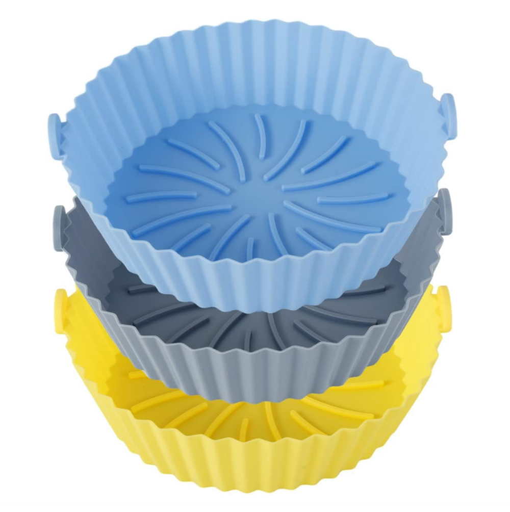 Air Fryer Silicone Pot Reusable Air Fryer Silicone Basket Heat Resistant BPA-Free Round Silicone Baking Pan Air Fryer Accessories Paper Liners Replacement for Oven Microwave fit 7.5L～8.5L,MY SHOP,Air Fryer Silicone Pot Reusable Air Fryer Silicone Basket Heat Resistant BPA-Free Round Silicone Baking Pan Air Fryer Accessories Paper Liners Replacement for Oven Microwave fit 7.5L～8.5L