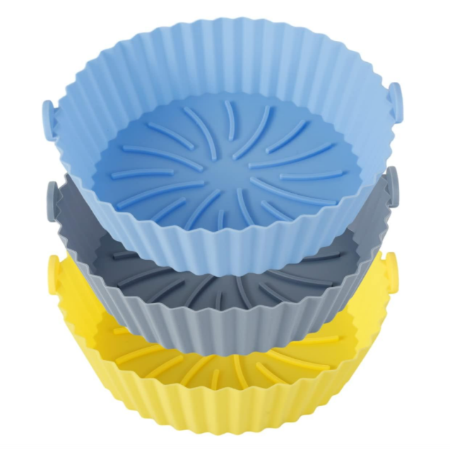 Air Fryer Silicone Pot Reusable Air Fryer Silicone Basket Heat Resistant BPA-Free Round Silicone Baking Pan Air Fryer Accessories Paper Liners Replacement for Oven Microwave fit 7.5L～8.5L,MY SHOP,Air Fryer Silicone Pot Reusable Air Fryer Silicone Basket Heat Resistant BPA-Free Round Silicone Baking Pan Air Fryer Accessories Paper Liners Replacement for Oven Microwave fit 7.5L～8.5L