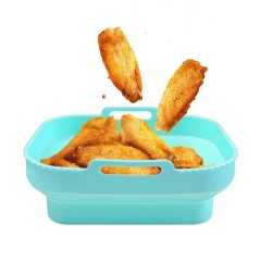 Collapsible Silicone Mould for Hot Air Fryer,  Rectangle Airfryer Accessories, Air Fryer Silicone  Insert for  Dual Zone Silicone Insert ,Hot Air Fryer Microwave Oven for Baking Pizza Bread and Barbecue Dishwasher Safe,MY SHOP,Collapsible Silicone Mould for Hot Air Fryer,  Rectangle Airfryer Accessories, Air Fryer Silicone  Insert for  Dual Zone Silicone Insert ,Hot Air Fryer Microwave Oven for Baking Pizza Bread and Barbecue Dishwasher Safe