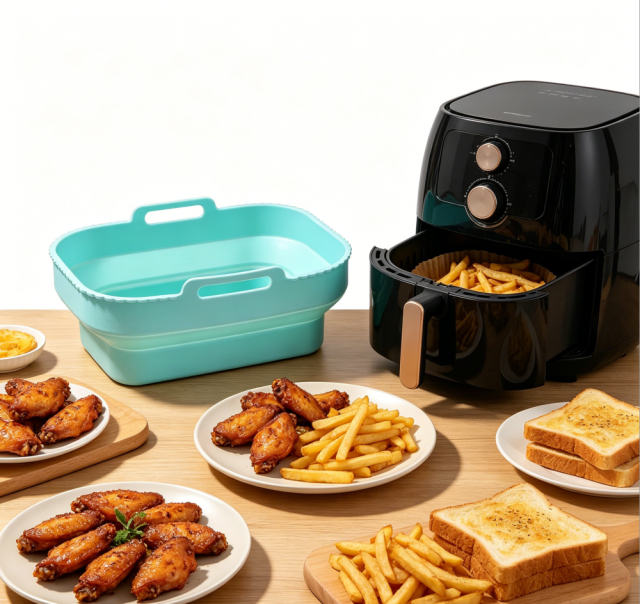Collapsible Silicone Mould for Hot Air Fryer,  Rectangle Airfryer Accessories, Air Fryer Silicone  Insert for  Dual Zone Silicone Insert ,Hot Air Fryer Microwave Oven for Baking Pizza Bread and Barbecue Dishwasher Safe,MY SHOP,Collapsible Silicone Mould for Hot Air Fryer,  Rectangle Airfryer Accessories, Air Fryer Silicone  Insert for  Dual Zone Silicone Insert ,Hot Air Fryer Microwave Oven for Baking Pizza Bread and Barbecue Dishwasher Safe