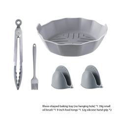Ninja  Air Fryer Accessories -Ninja Corrugated Baking Pan AF300 EU /AF400EU Large Silicone Air Fryer Liners Specially Designed for All 9L Air Fryers, for Ninja AF400 Reusable Silicone Lining for Fryer,MY SHOP,Ninja  Air Fryer Accessories -Ninja Corrugated Baking Pan AF300 EU /AF400EU Large Silicone Air Fryer Liners Specially Designed for All 9L Air Fryers, for Ninja AF400 Reusable Silicone Lining for Fryer