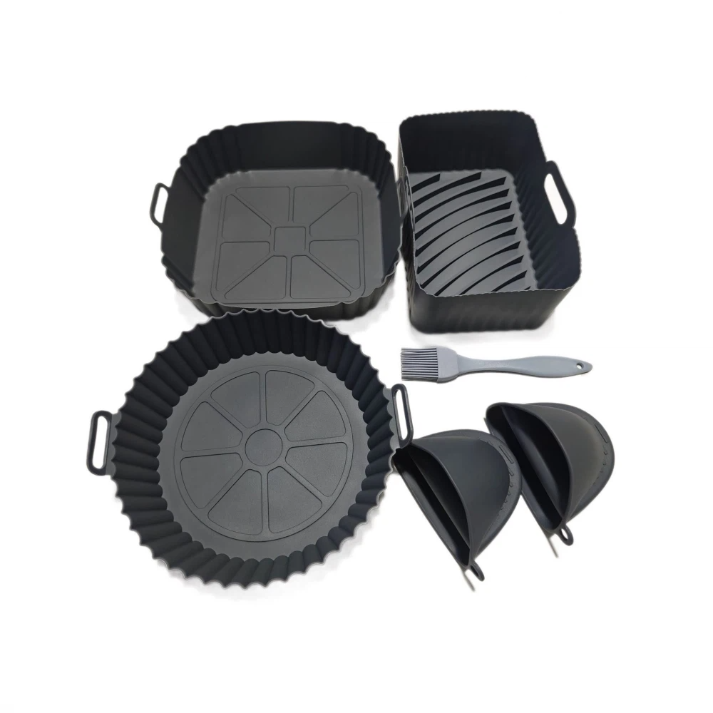 Silicone Mould Hot Air Fryer for Ninja AF180EUCP 6.2L/AF140EU 4.7L, silicone baking tray set | Airfryer Silicone Mould for Philips 6.2L 2000 Series NA230 Reusable with Silicone Oven Gloves, Non-Stick, BPA-Free,MY SHOP,Silicone Mould Hot Air Fryer for Ninja AF180EUCP 6.2L/AF140EU 4.7L, silicone baking tray set | Airfryer Silicone Mould for Philips 6.2L 2000 Series NA230 Reusable with Silicone Oven Gloves, Non-Stick, BPA-Free