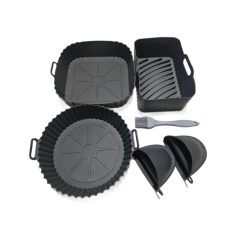 Silicone Mould Hot Air Fryer for Ninja AF180EUCP 6.2L/AF140EU 4.7L, silicone baking tray set | Airfryer Silicone Mould for Philips 6.2L 2000 Series NA230 Reusable with Silicone Oven Gloves, Non-Stick, BPA-Free,MY SHOP,Silicone Mould Hot Air Fryer for Ninja AF180EUCP 6.2L/AF140EU 4.7L, silicone baking tray set | Airfryer Silicone Mould for Philips 6.2L 2000 Series NA230 Reusable with Silicone Oven Gloves, Non-Stick, BPA-Free