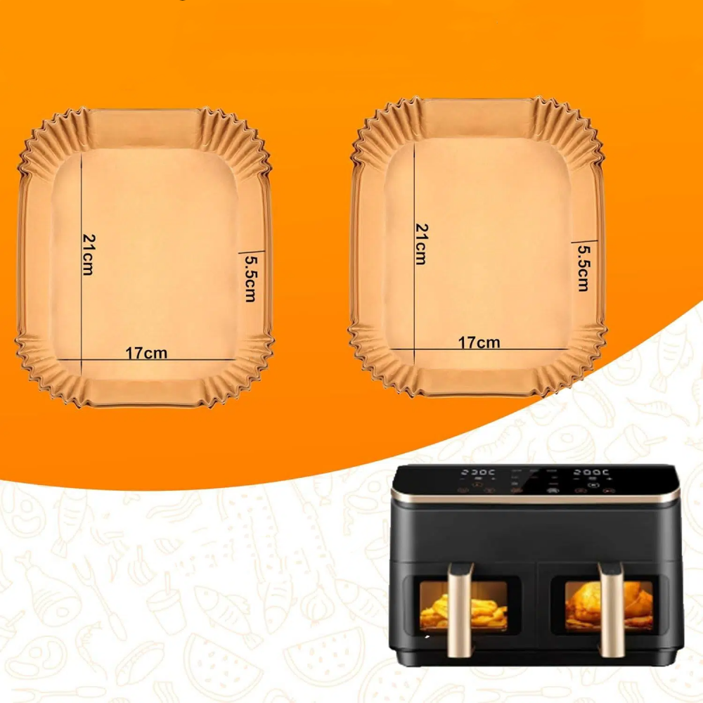 Air Fryer Disposable Liners ,Air Fryer Liners Rectangle 21*17*5.5cm, Air fryer Parchment Paper Liners, Air Fryer Accessories Baking Paper  Compatible with Philips NA460 Series Stacked Dual Basket,Cosori CAF-R901-AEU Dual Blaze Series Ninja AF400EU SL400EU,MY SHOP,Air Fryer Disposable Liners ,Air Fryer Liners Rectangle 21*17*5.5cm, Air fryer Parchment Paper Liners, Air Fryer Accessories Baking Paper  Compatible with Philips NA460 Series Stacked Dual Basket,Cosori CAF-R901-AEU Dual Blaze Series Ni