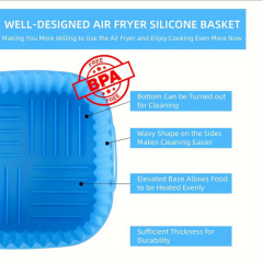 Reusable Food Grade Silicone Airfryer Liners Pot Baking Basket Accessories Replacement of Flammable Disposable Parchment Paper for Ninja AIR FRYER AF181 Af180 AF141 AF140 and PHILIPS HD9270 Silicone Mould for Airfryer Accessories,MY SHOP,Reusable Food Grade Silicone Airfryer Liners Pot Baking Basket Accessories Replacement of Flammable Disposable Parchment Paper for Ninja AIR FRYER AF181 Af180 AF141 AF140 and PHILIPS HD9270 Silicone Mould for Airfryer Accessories