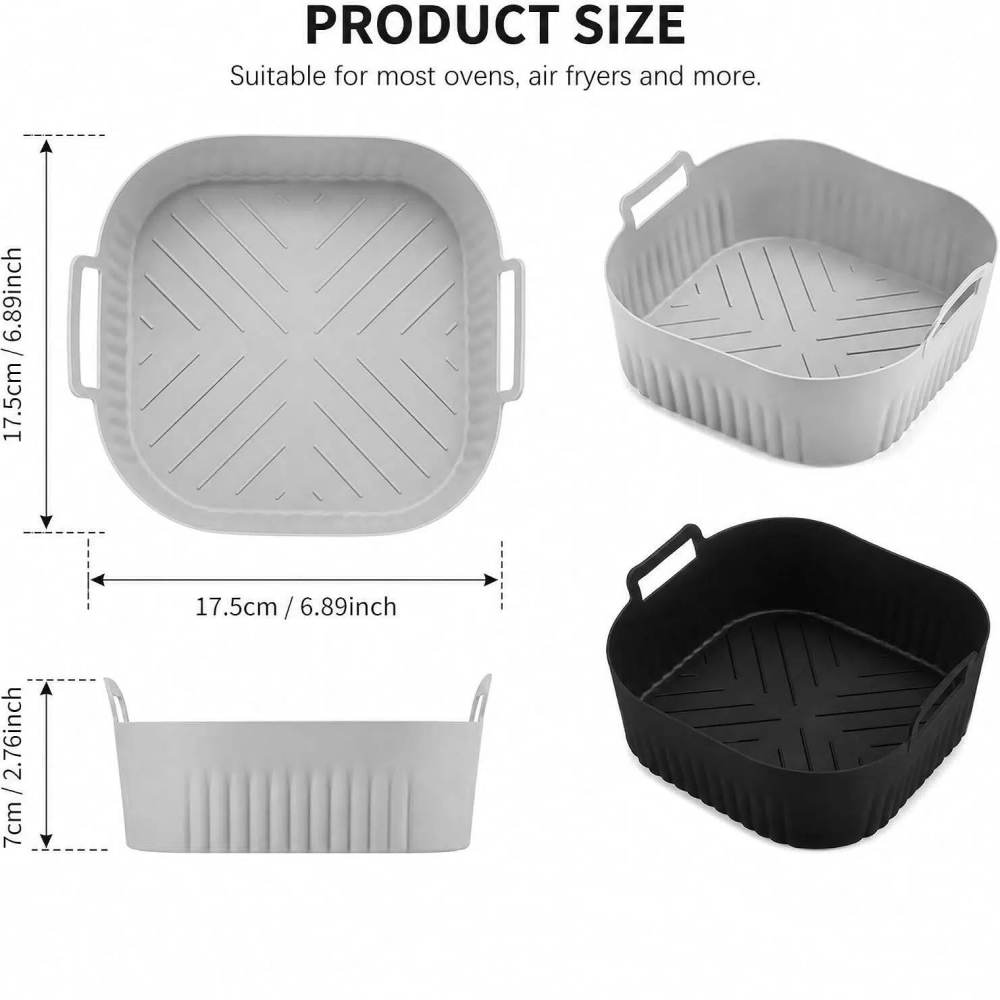 Silicone Mould for Hot Air Fryer, Silicone Baking Mould for Philips 6QT  NA229/00, Russel Hobbs, Reusable Instead of Baking Paper for Hot Air Fryer,MY SHOP,Silicone Mould for Hot Air Fryer, Silicone Baking Mould for Philips 6QT  NA229/00, Russel Hobbs, Reusable Instead of Baking Paper for Hot Air Fryer