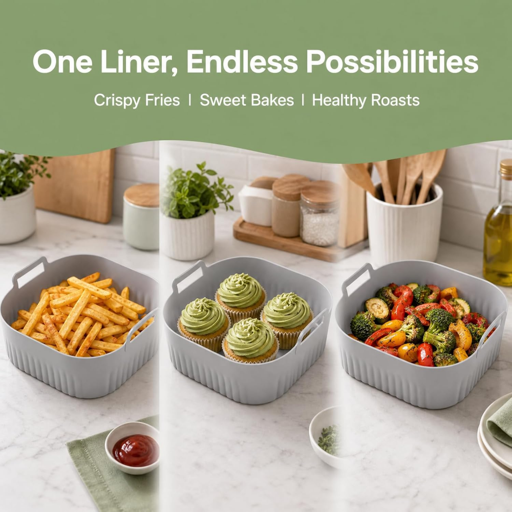 Silicone Mould for Hot Air Fryer, Silicone Baking Mould for Philips 6QT  NA229/00, Russel Hobbs, Reusable Instead of Baking Paper for Hot Air Fryer,MY SHOP,Silicone Mould for Hot Air Fryer, Silicone Baking Mould for Philips 6QT  NA229/00, Russel Hobbs, Reusable Instead of Baking Paper for Hot Air Fryer