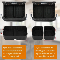 Higher Air Fryer Accessories for Ninja Foodi 10.4L AF500UK, Reusable Silicone Air Fryer Liners for Cosori Dual Blaze TwinFry 10L / Ninja Megazone Air Fryer Accessories Set,MY SHOP,Higher Air Fryer Accessories for Ninja Foodi 10.4L AF500UK, Reusable Silicone Air Fryer Liners for Cosori Dual Blaze TwinFry 10L / Ninja Megazone Air Fryer Accessories Set