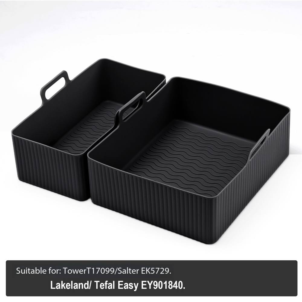 Hot Air Fryer Accessories for Tefal EY9018 Dual Easy Fry 8.3L (5.2/3.1L)  Silicone Mould Airfryer Accessories for Hot Air Fryer Silicone Mould for Tower T17099/Salter EK5729,MY SHOP,Hot Air Fryer Accessories for Tefal EY9018 Dual Easy Fry 8.3L (5.2/3.1L)  Silicone Mould Airfryer Accessories for Hot Air Fryer Silicone Mould for Tower T17099/Salter EK5729