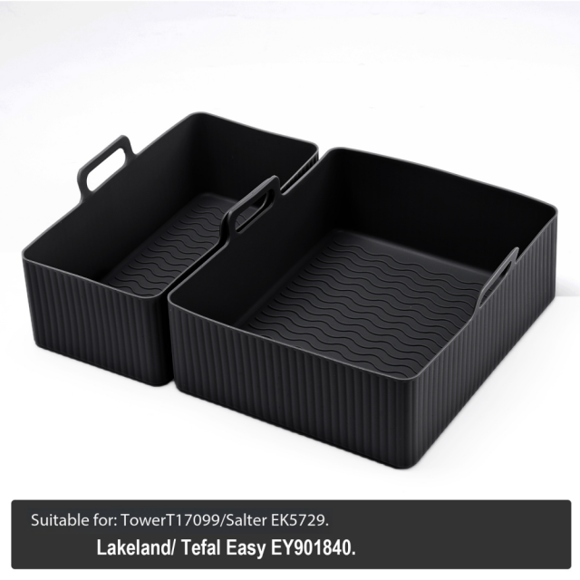 Hot Air Fryer Accessories for Tefal EY9018 Dual Easy Fry 8.3L (5.2/3.1L)  Silicone Mould Airfryer Accessories for Hot Air Fryer Silicone Mould for Tower T17099/Salter EK5729,MY SHOP,Hot Air Fryer Accessories for Tefal EY9018 Dual Easy Fry 8.3L (5.2/3.1L)  Silicone Mould Airfryer Accessories for Hot Air Fryer Silicone Mould for Tower T17099/Salter EK5729
