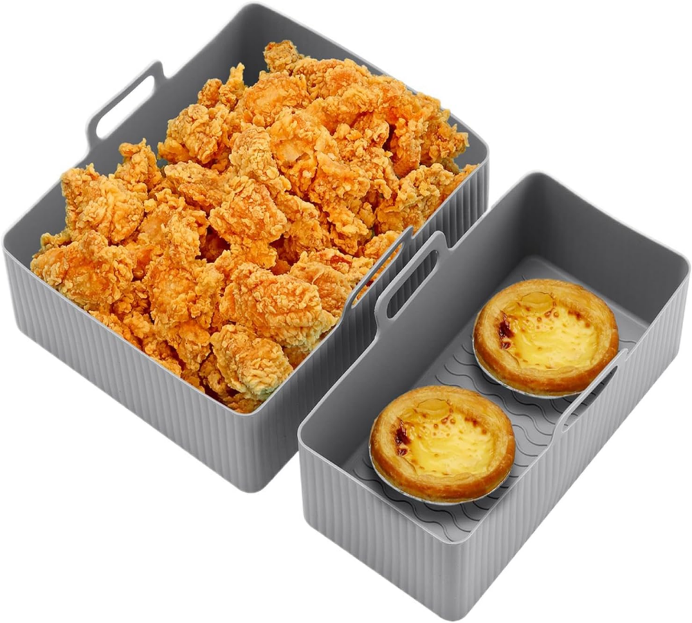 Hot Air Fryer Accessories for Tefal EY9018 Dual Easy Fry 8.3L (5.2/3.1L)  Silicone Mould Airfryer Accessories for Hot Air Fryer Silicone Mould for Tower T17099/Salter EK5729,MY SHOP,Hot Air Fryer Accessories for Tefal EY9018 Dual Easy Fry 8.3L (5.2/3.1L)  Silicone Mould Airfryer Accessories for Hot Air Fryer Silicone Mould for Tower T17099/Salter EK5729