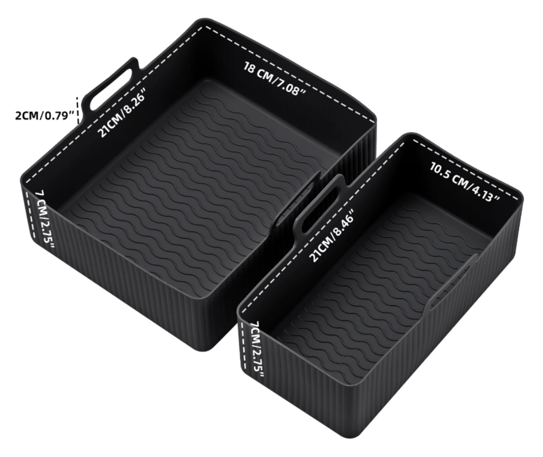 Hot Air Fryer Accessories for Tefal EY9018 Dual Easy Fry 8.3L (5.2/3.1L)  Silicone Mould Airfryer Accessories for Hot Air Fryer Silicone Mould for Tower T17099/Salter EK5729,MY SHOP,Hot Air Fryer Accessories for Tefal EY9018 Dual Easy Fry 8.3L (5.2/3.1L)  Silicone Mould Airfryer Accessories for Hot Air Fryer Silicone Mould for Tower T17099/Salter EK5729