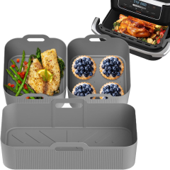 Silicone Air Fryer Liners for Ninja Flex Drawer AF500UK, Large Air Fryer Liner for Ninja 10.4L AF500EU, 3 Pieces Silicone Mould, Reusable Airfryer Accessories for Ninja Foodi Flexdrawer, Non-Stick Coating, Greaseproof and Dishwasher Safe,MY SHOP,Silicone Air Fryer Liners for Ninja Flex Drawer AF500UK, Large Air Fryer Liner for Ninja 10.4L AF500EU, 3 Pieces Silicone Mould, Reusable Airfryer Accessories for Ninja Foodi Flexdrawer, Non-Stick Coating, Greaseproof and Dishwasher Safe