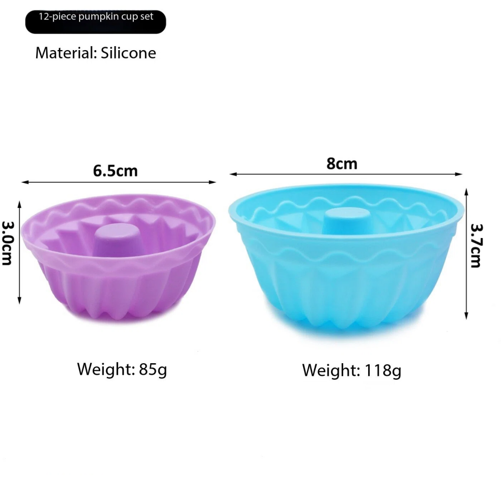 12Pcs Mini Bundt Pans, Pumpkin Cupcakes Baking Cups | Nonstick, Doughnut Muffin Pumpkin Cup Cupcake Mold, Mini Fluted Tube Baking Molds, Muffin, Jello, Bagel Pan,MY SHOP,12Pcs Mini Bundt Pans, Pumpkin Cupcakes Baking Cups | Nonstick, Doughnut Muffin Pumpkin Cup Cupcake Mold, Mini Fluted Tube Baking Molds, Muffin, Jello, Bagel Pan
