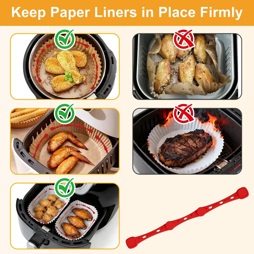 Magnets for Airfryer Baking Paper, 17.5 cm Long, Silicone Magnets, Airfryer Accessories, Magnetic Silicone Buckles for Hot Air Fryers Ninja, Philips, Cosori,MY SHOP,Magnets for Airfryer Baking Paper, 17.5 cm Long, Silicone Magnets, Airfryer Accessories, Magnetic Silicone Buckles for Hot Air Fryers Ninja, Philips, Cosori