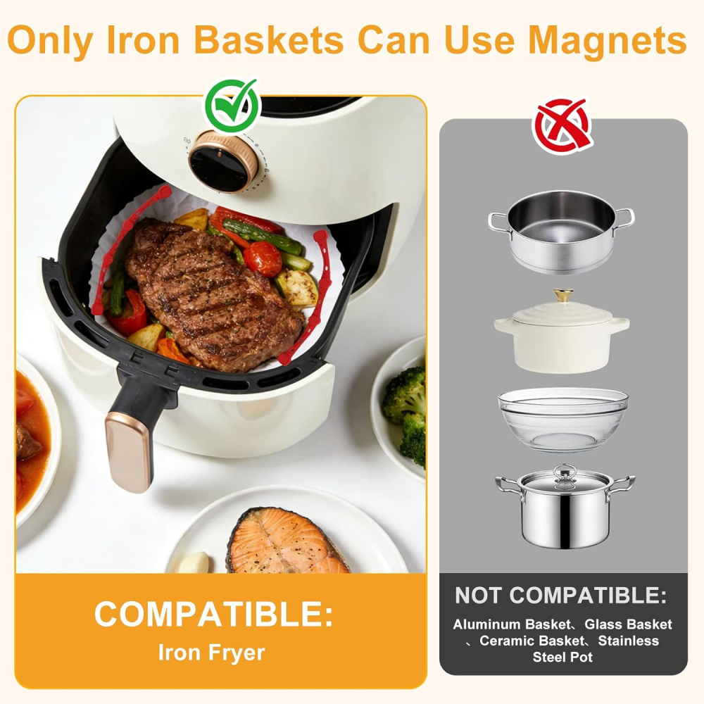 Magnets for Airfryer Baking Paper, 17.5 cm Long, Silicone Magnets, Airfryer Accessories, Magnetic Silicone Buckles for Hot Air Fryers Ninja, Philips, Cosori,MY SHOP,Magnets for Airfryer Baking Paper, 17.5 cm Long, Silicone Magnets, Airfryer Accessories, Magnetic Silicone Buckles for Hot Air Fryers Ninja, Philips, Cosori