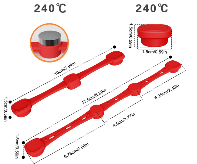 Magnets for Airfryer Baking Paper, 17.5 cm Long, Silicone Magnets, Airfryer Accessories, Magnetic Silicone Buckles for Hot Air Fryers Ninja, Philips, Cosori,MY SHOP,Magnets for Airfryer Baking Paper, 17.5 cm Long, Silicone Magnets, Airfryer Accessories, Magnetic Silicone Buckles for Hot Air Fryers Ninja, Philips, Cosori