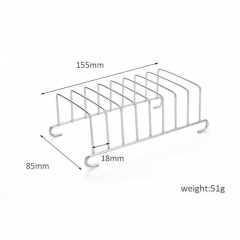 8 Slots Slice Toast Rack Holder, Stainless Steel Toast and Bread Rack​ Breakfast Carry erving Bread Loaf Stand, Rectangle Air Fryer Accessories,MY SHOP,8 Slots Slice Toast Rack Holder, Stainless Steel Toast and Bread Rack​ Breakfast Carry erving Bread Loaf Stand, Rectangle Air Fryer Accessories