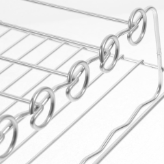 Air Fryer Rack Stainless Steel Oven Cooking Rack Barbecue Meat Drying Dishwasher Safe, comes with 5 Skewers,Rectangular Double Grill Holder, Heat Resistant and Easy to Clean,MY SHOP,Air Fryer Rack Stainless Steel Oven Cooking Rack Barbecue Meat Drying Dishwasher Safe, comes with 5 Skewers,Rectangular Double Grill Holder, Heat Resistant and Easy to Clean